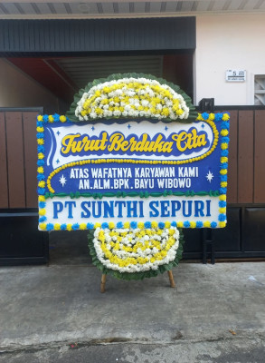 Papan Bunga Duka di Bumu Ayu